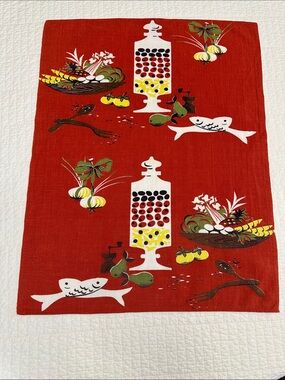 Vintage Martex Dry Me Dry Kitchen Hand Towel Americana MCM